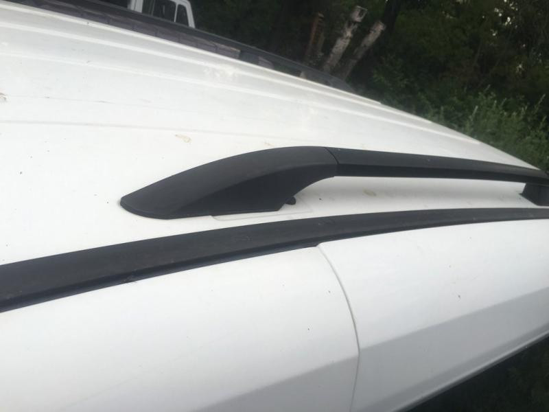 Купить Рейлинги Черные Макси, Чугунные ножки для Opel Combo 2012-2018 гг