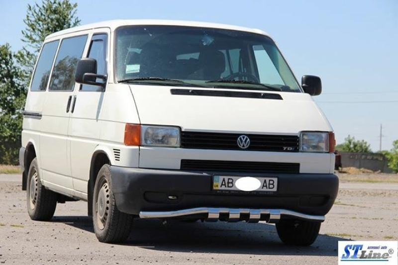 Купить Нижняя губа с грилем ST010 (нерж) 51мм для Volkswagen T4 Transporter