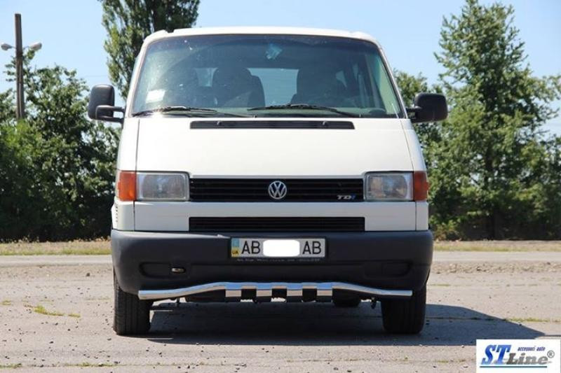 Купить Нижняя губа с грилем ST010 (нерж) 60мм для Volkswagen T4 Caravelle/Multivan