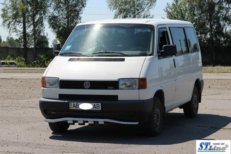 Купить Нижняя губа с грилем ST010 (нерж) 60мм для Volkswagen T4 Caravelle/Multivan
