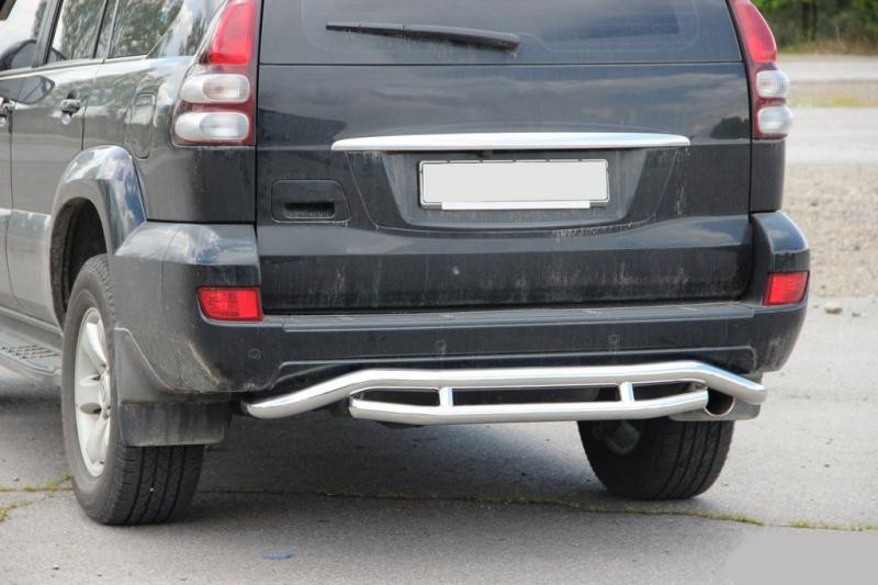 Купити Задній захист AK008-1 для Toyota Land Cruiser Prado 120