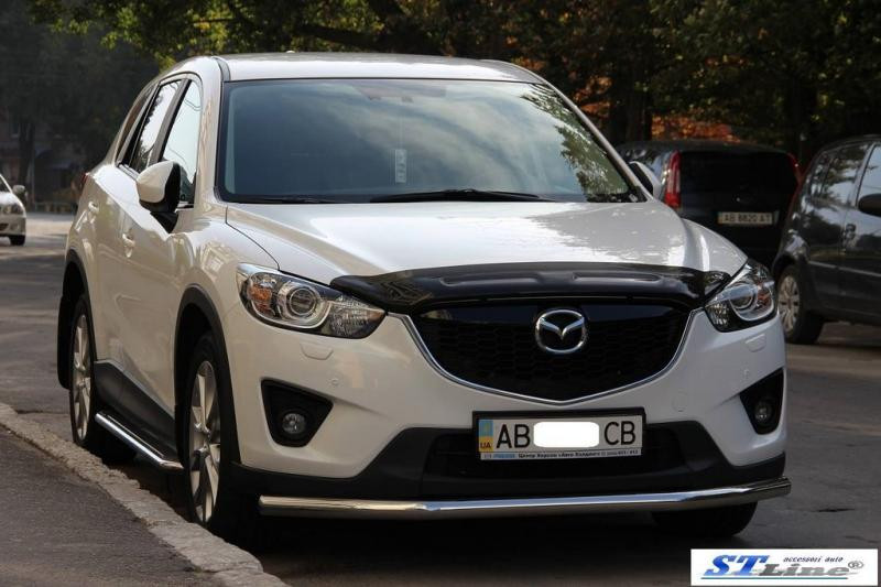 Купити Передній захист ST008 (нерж) для Mazda CX-3 2015- рр