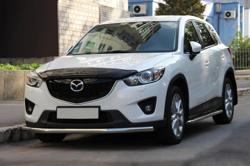 Купити Передній захист ST008 (нерж) для Mazda CX-3 2015- рр