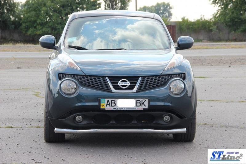 Купити Передній захист ST008-2 (нерж) для Nissan Juke 2010-2019 рр