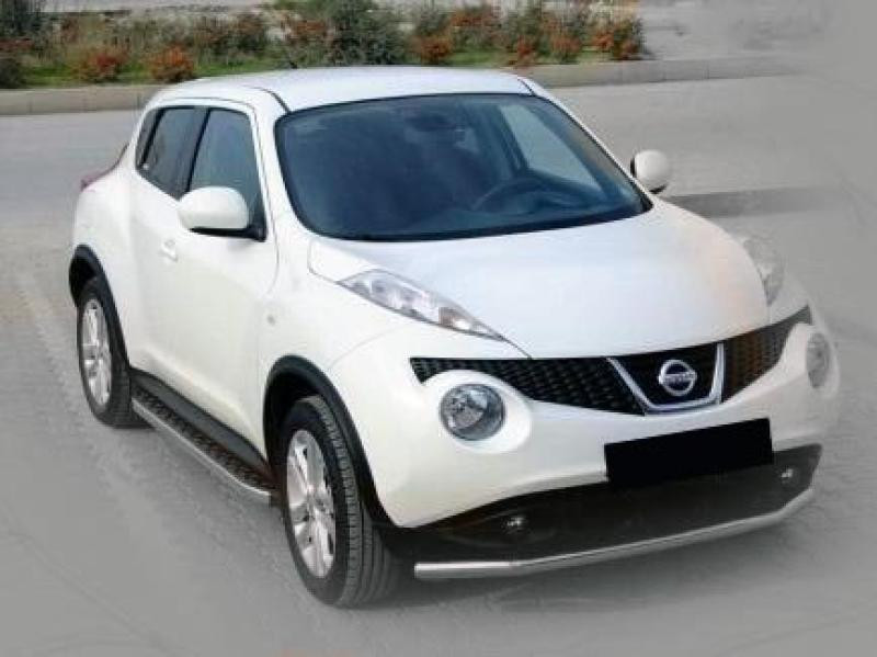 Купити Передній захист ST008-2 (нерж) для Nissan Juke 2010-2019 рр