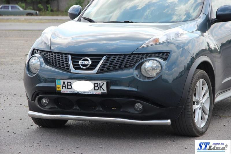 Купити Передній захист ST008-2 (нерж) для Nissan Juke 2010-2019 рр