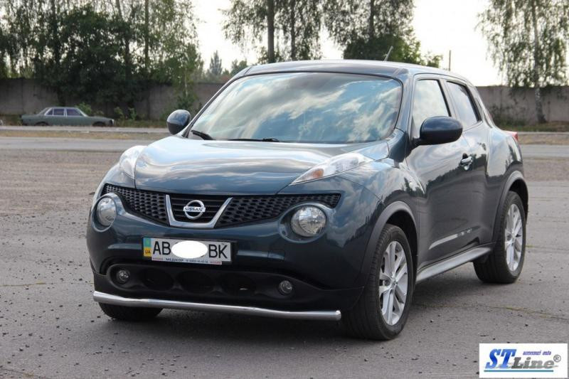 Купити Передній захист ST008-2 (нерж) для Nissan Juke 2010-2019 рр