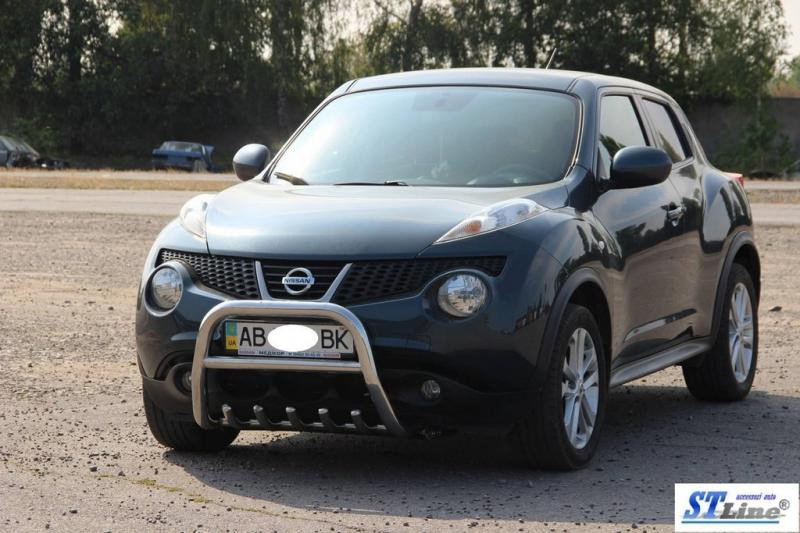 Купить Кенгурятник QT012 (нерж) для Nissan Juke 2010-2019 гг