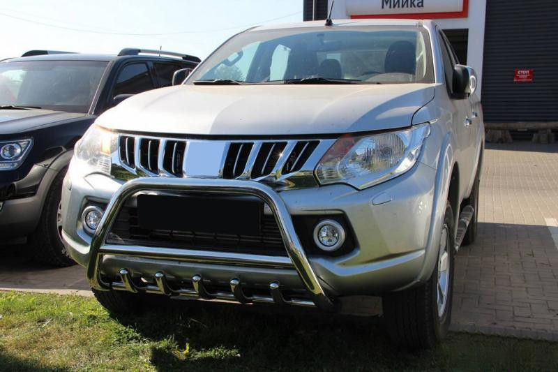 Купить Кенгурятник WT003 (нерж) для Mitsubishi L200 2015-2024 гг