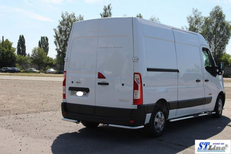 Купить Задние уголки AK003 (2 шт, нерж) для Nissan NV400 2010-2024 гг