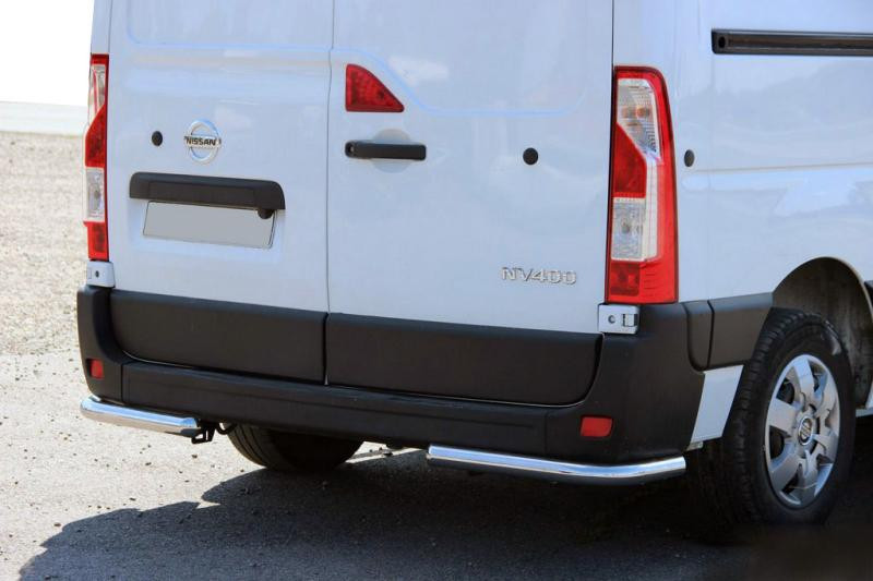 Купить Задние уголки AK003 (2 шт, нерж) для Opel Movano 2010-2021 гг