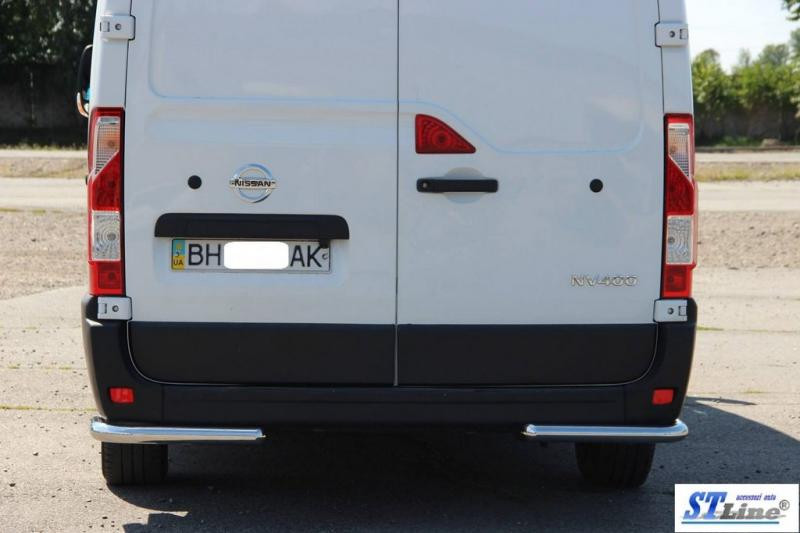 Купить Задние уголки AK003 (2 шт, нерж) для Opel Movano 2010-2021 гг