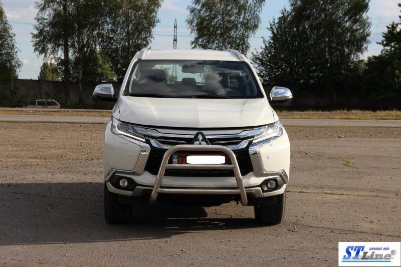 Купить Кенгурятник WT022 (нерж) для Mitsubishi Pajero Sport 2015- гг
