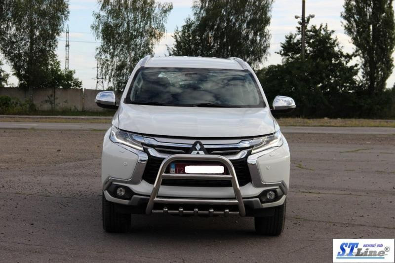 Купить Кенгурятник WT008 (нерж) для Mitsubishi Pajero Sport 2015- гг