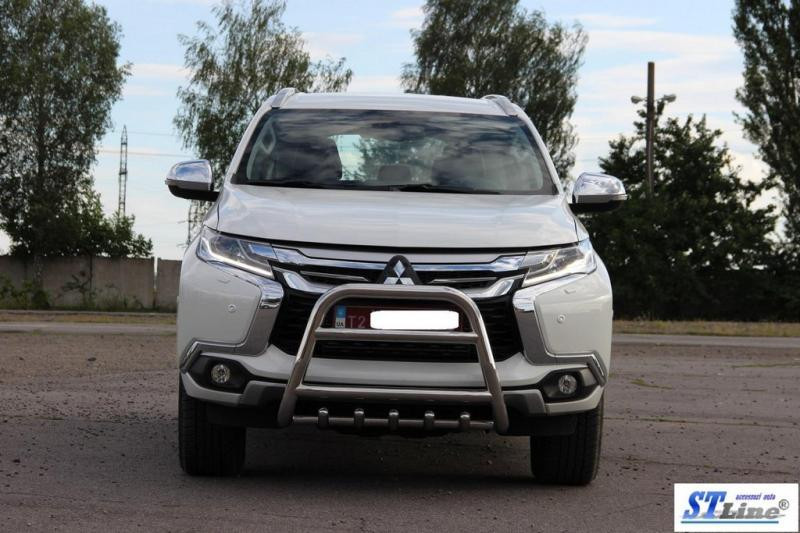 Купить Кенгурятник WT008 (нерж) для Mitsubishi Pajero Sport 2015- гг