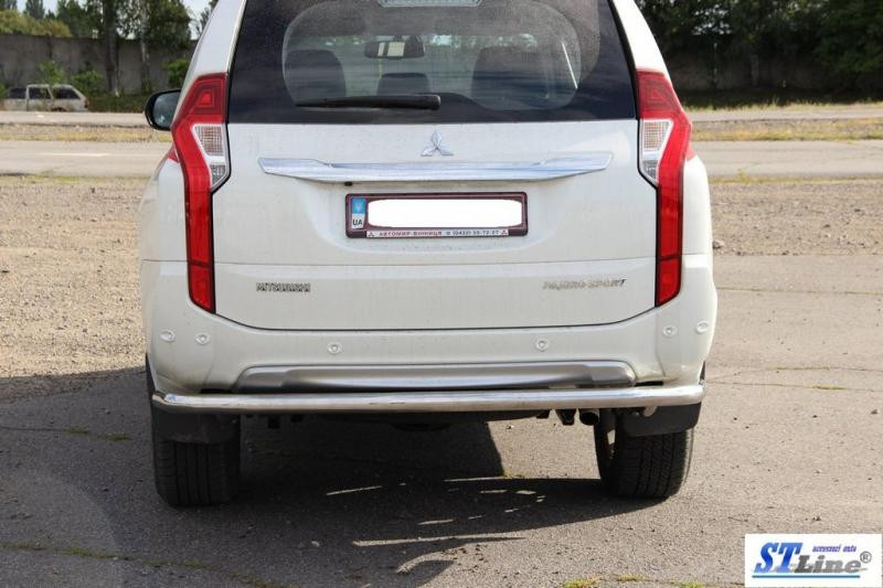 Купить Задняя защита AK005 (нерж) для Mitsubishi Pajero Sport 2015- гг