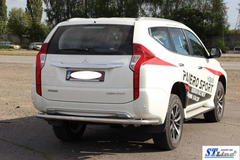 Купить Задняя защита AK005 (нерж) для Mitsubishi Pajero Sport 2015- гг