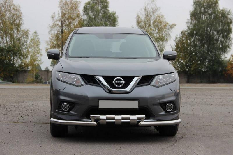 Купить Передняя защита ST009-15 (нерж) для Nissan X-trail T32/Rogue 2014-2021 гг