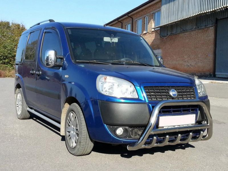 Купить Кенгурятник WT003 (нерж.) 60 мм для Fiat Doblo I 2005-2010 гг