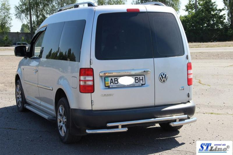 Купить Задняя дуга AK003-2 (2 шт, нерж) для Volkswagen Caddy 2010-2015 гг