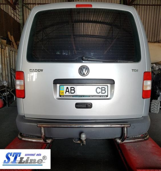 Купить Задняя дуга AK003-3 (2 шт, нерж) для Volkswagen Caddy 2010-2015 гг