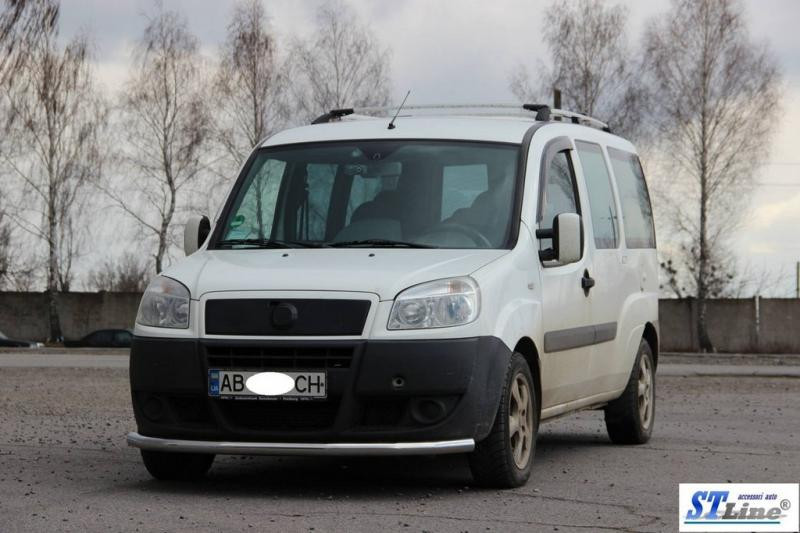 Купить Передняя защита ST008 (2 шт, нерж.) 42 мм для Fiat Doblo I 2005-2010 гг
