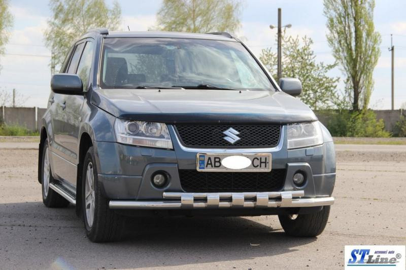Купить Передний ус ST015 (нерж) для Suzuki Grand Vitara 2005-2017 гг