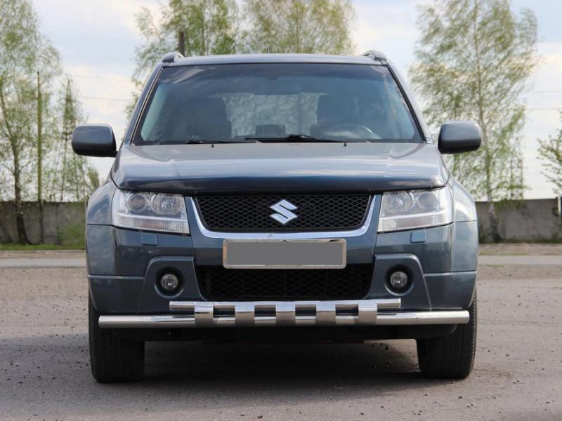 Купить Передний ус ST015 (нерж) для Suzuki Grand Vitara 2005-2017 гг