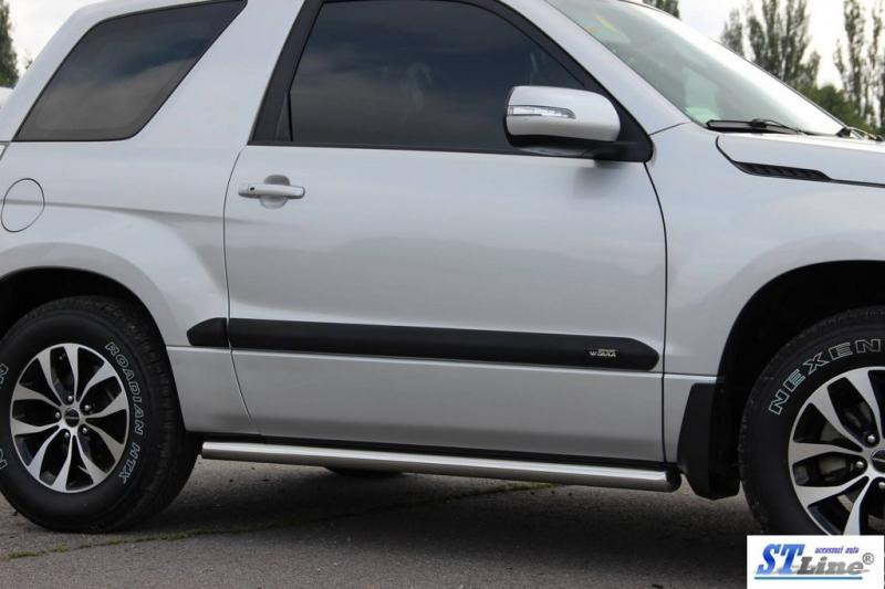 Купить Боковые трубы BB001 (2 шт, нерж) 60 мм для Suzuki Grand Vitara 2005-2017 гг