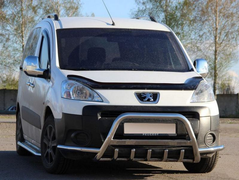 Купить Кенгурятник WT003-Plus (нерж.) 51 мм для Peugeot Partner Tepee 2008-2018 гг