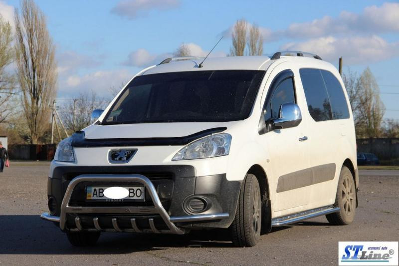 Купить Кенгурятник WT003-Plus (нерж.) 51 мм для Peugeot Partner Tepee 2008-2018 гг