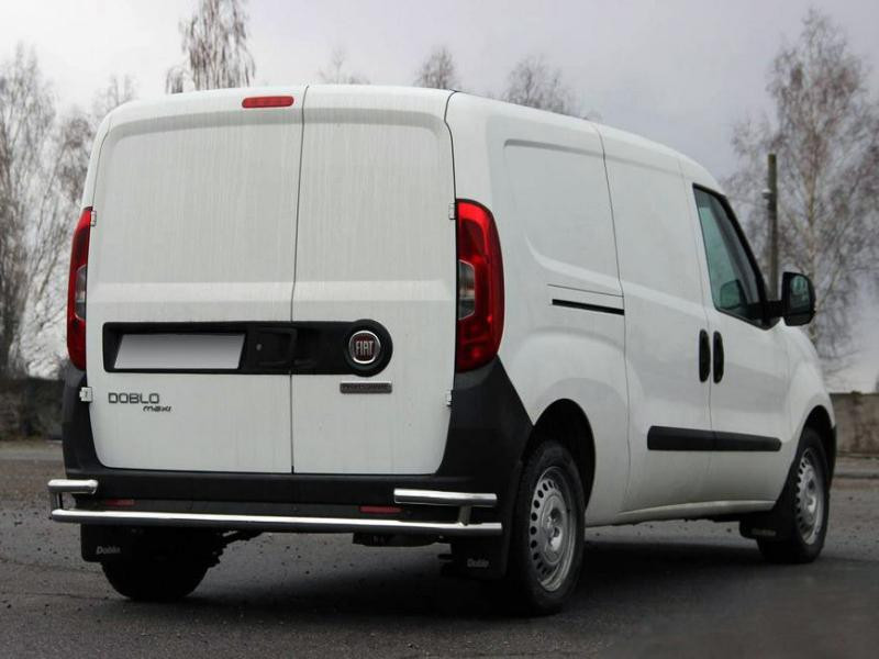 Купить Задняя дуга AK005/2-Double (нерж.) для Fiat Doblo II 2010-2022 гг