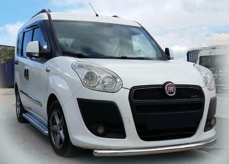 Купить Передняя защита ST008 (нерж.) 2010-2015, 60 мм для Fiat Doblo II