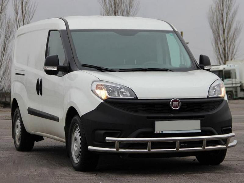 Купить Передняя защита ST016-3 (нерж.) 60/60 мм для Fiat Doblo II 2010-2022 гг