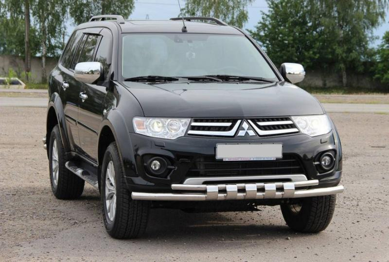 Купить Передняя защита ST015 (нерж.) для Mitsubishi L200 2006-2015 гг