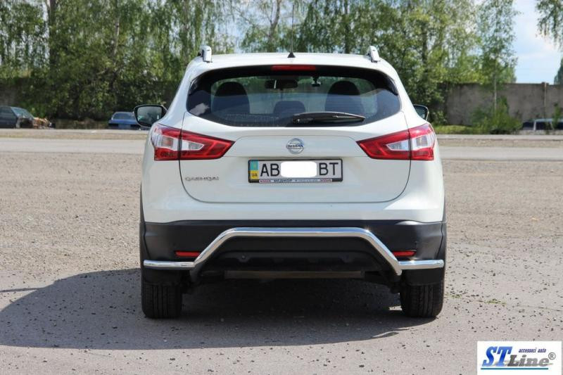 Купить Задняя дуга AK007-Plus (нерж) для Nissan Qashqai/Rogue Sport 2014-2021 гг
