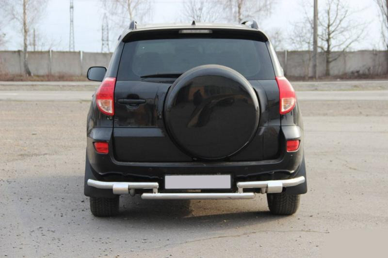 Купить Задняя защита AK005-2 (2 шт., нерж) для Toyota Rav 4 2006-2013 гг