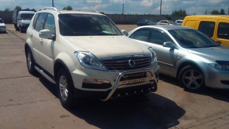 Купить Кенгурятник WT004 (нерж) для SsangYong Rexton I 2001-2017 гг