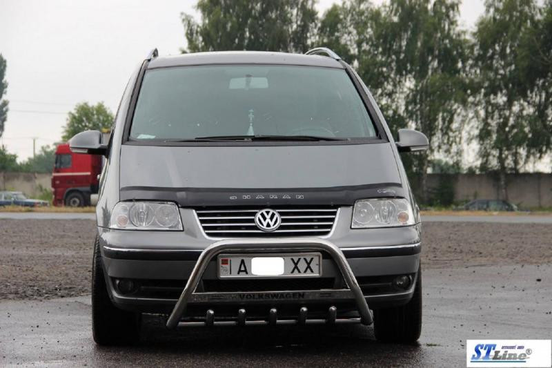 Купить Кенгурятник WT004 (нерж) 51 мм для Volkswagen Sharan 1995-2010 гг