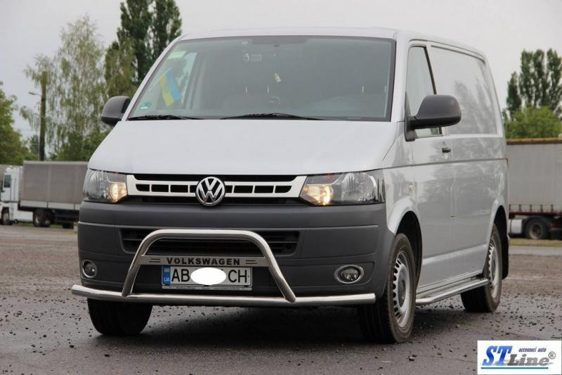 Купить Кенгурятник WT007ST (нерж) для Volkswagen T5 2010-2015 гг