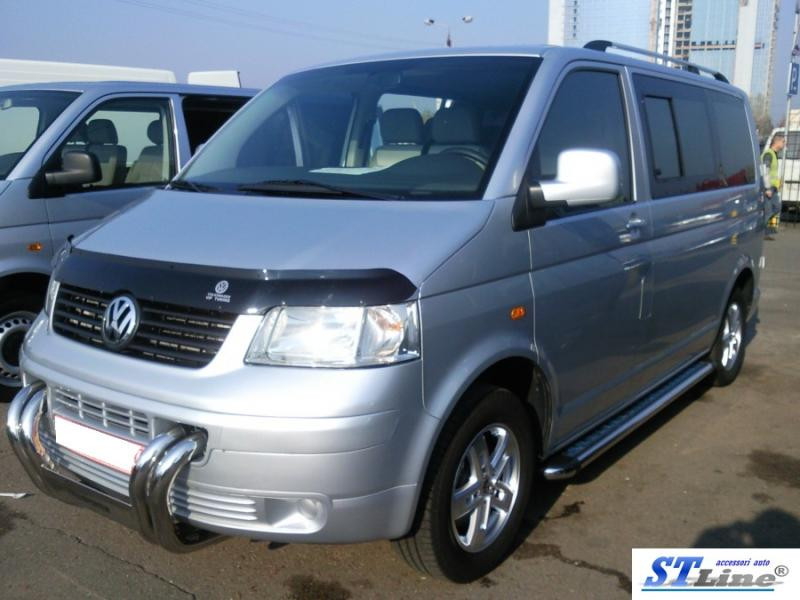 Купить Кенгурятник ST006-04 ноздри (нерж) для Volkswagen T5 Transporter 2003-2010 гг