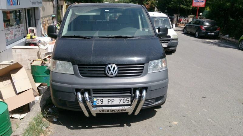 Купить Кенгурятник ST006-04 ноздри (нерж) для Volkswagen T5 Transporter 2003-2010 гг