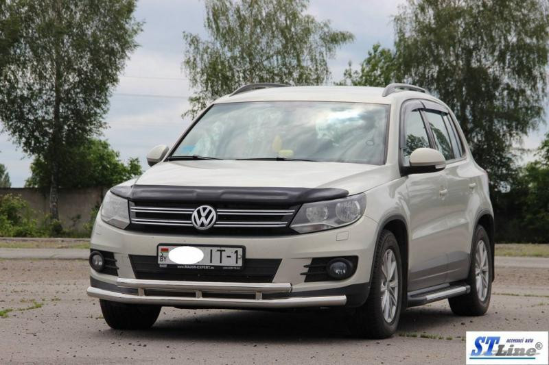 Купить Передняя защита ST016 (нерж) для Volkswagen Tiguan 2007-2016 гг