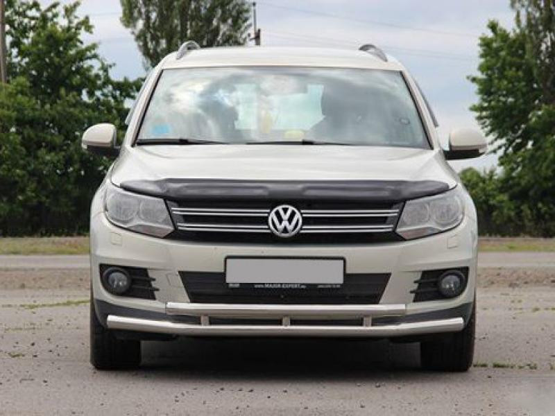 Купить Передняя защита ST016 (нерж) для Volkswagen Tiguan 2007-2016 гг