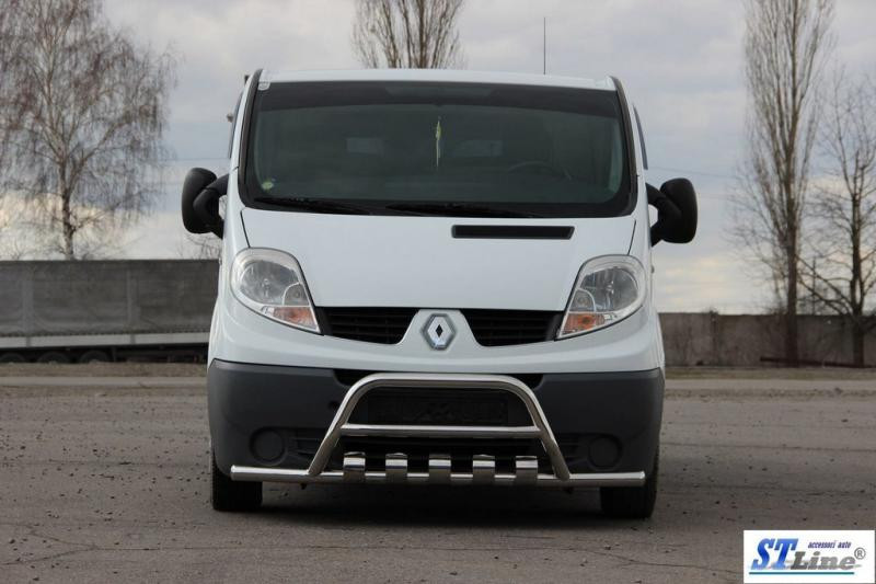 Купити Кенгурятник із вусами WT003-15 (нерж.) для Renault Trafic 2001-2015 рр