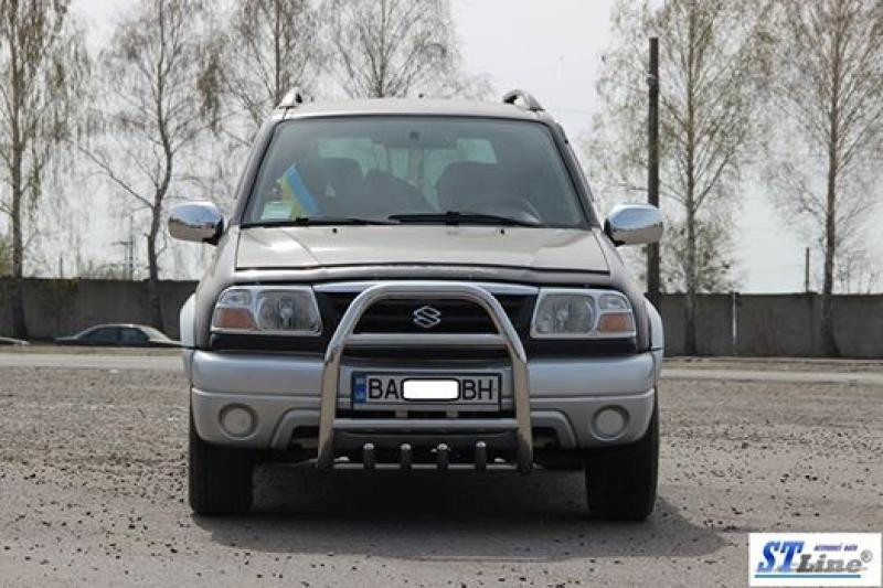 Купить Кенгурятник QT007 (нерж) для Suzuki Vitara 1998-2006 гг