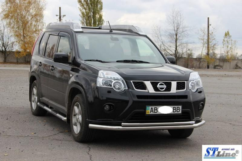 Купить Передняя защита ST014 (нерж) для Nissan X-trail T31 2007-2014 гг