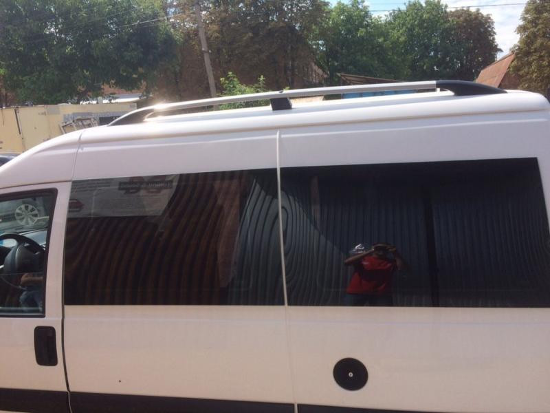 Купити РОЗПРОДАЖ!!! Рейлінги Сірі матові (пласт. крепл) Довга база для Fiat Scudo 1996-2007 рр