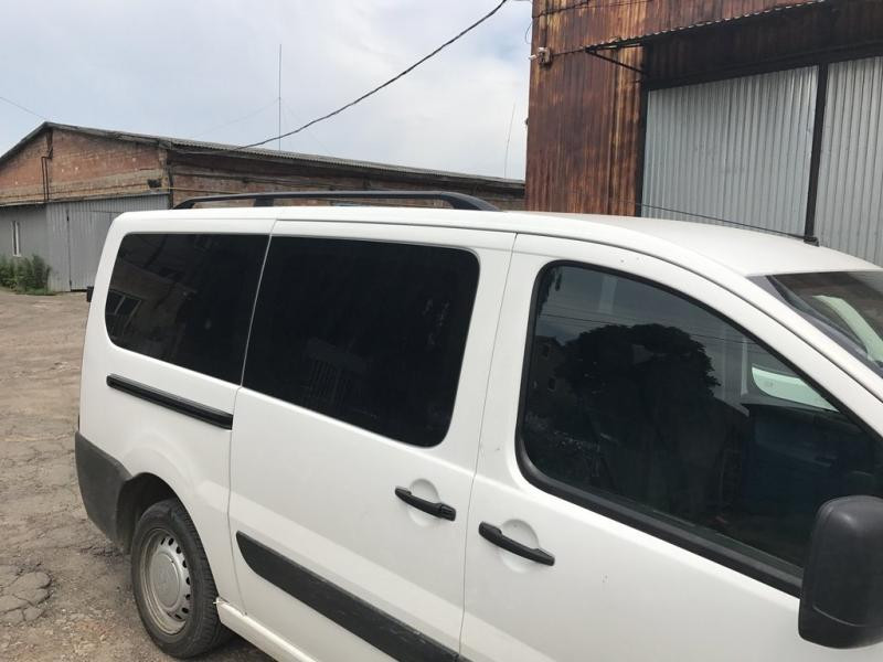 Купити Рейлінги Чорні Довга, чавунні ніжки для Peugeot Expert 2007-2016 рр