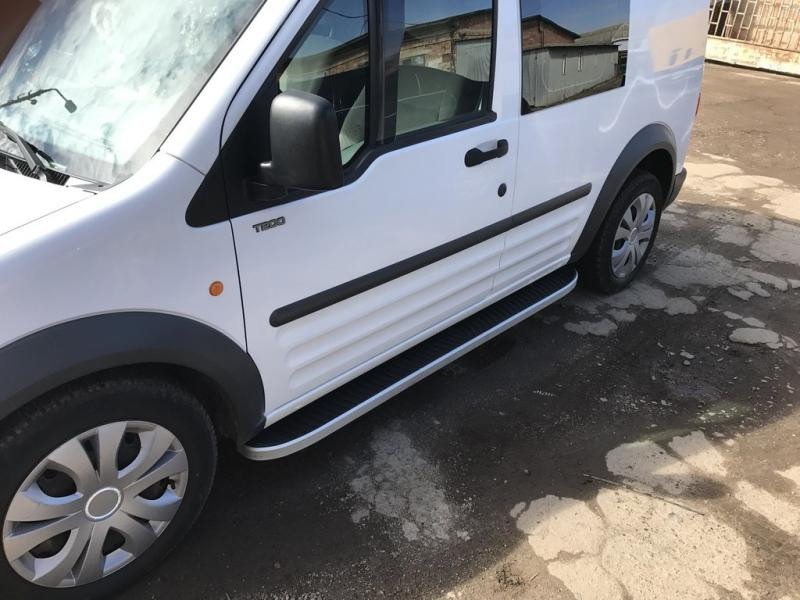 Купити Бокові пороги Tayga (2 шт., Алюміній) Стандартна база для Ford Connect 2010-2013 рр